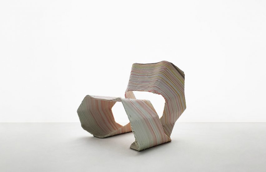 Digital design of an impossible-looking chair