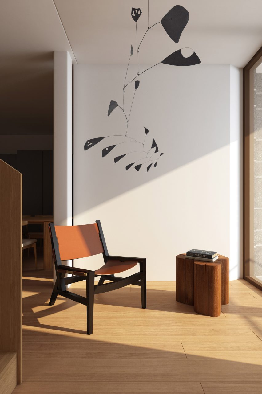 Photograph of furniture by Maria Yee in a modernist style