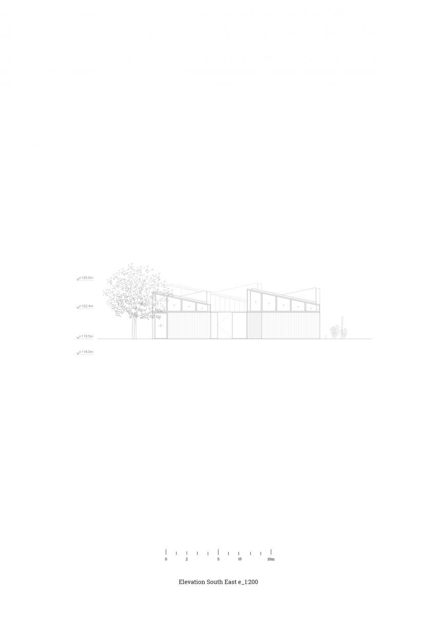 Elevation of House 016 by Arquitecturia