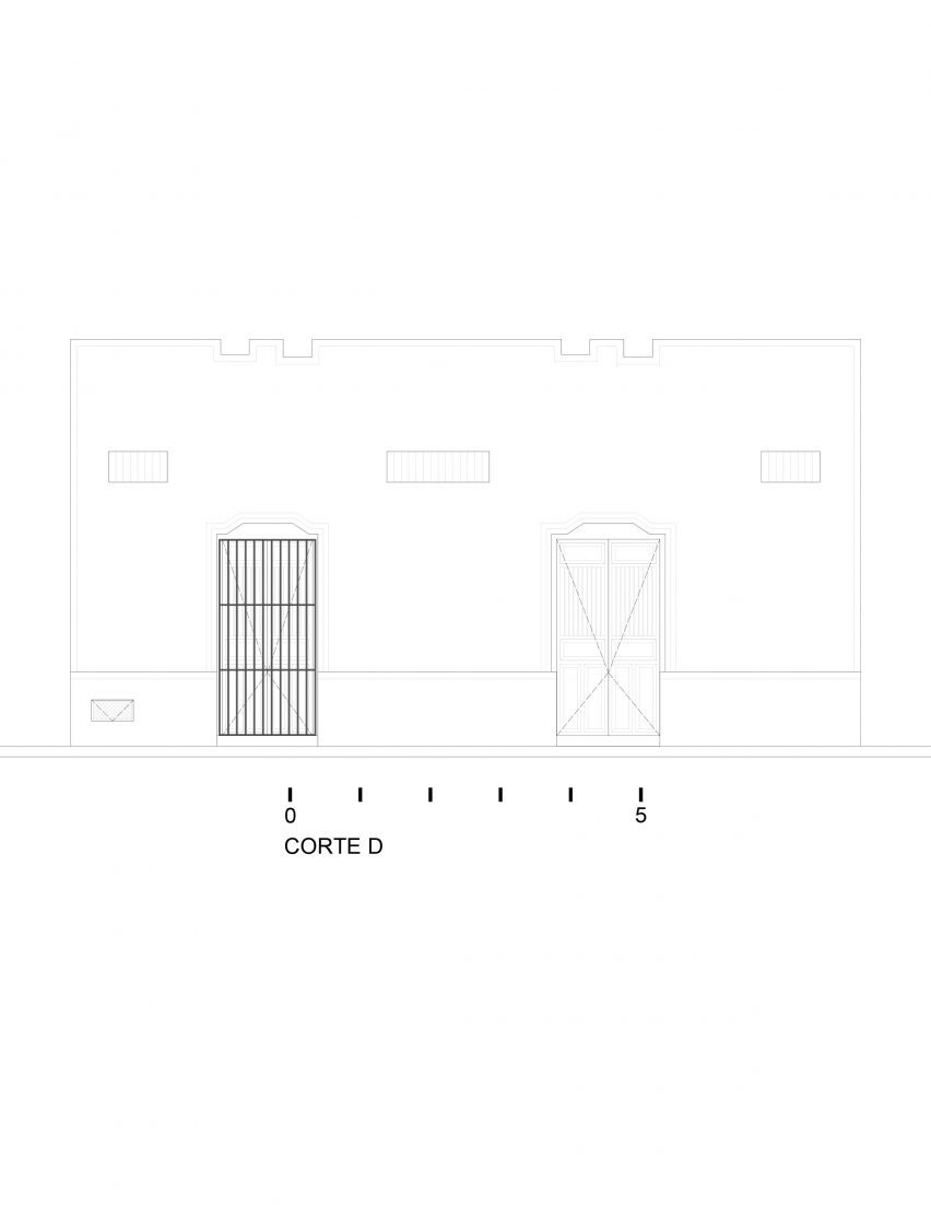 Elevation drawing of Casa Pulpo by Workshop Architects