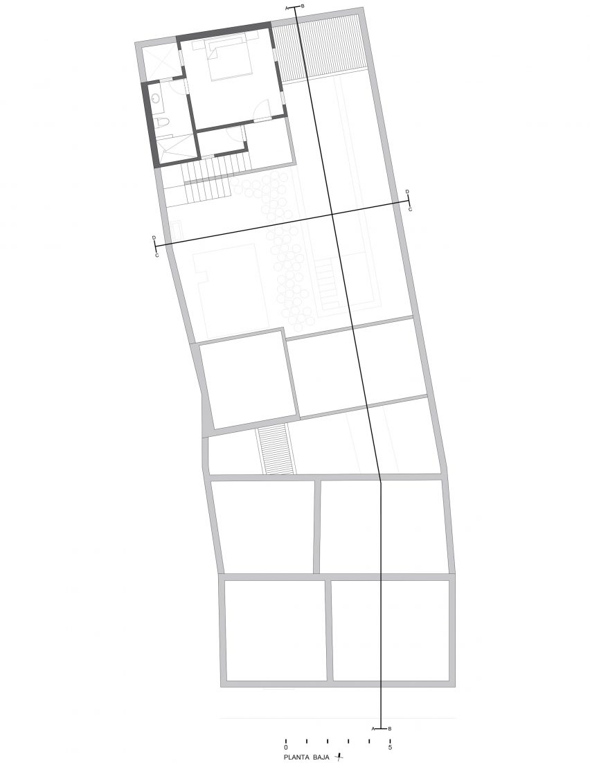 Second floor plan of Casa Pulpo by Workshop Architects