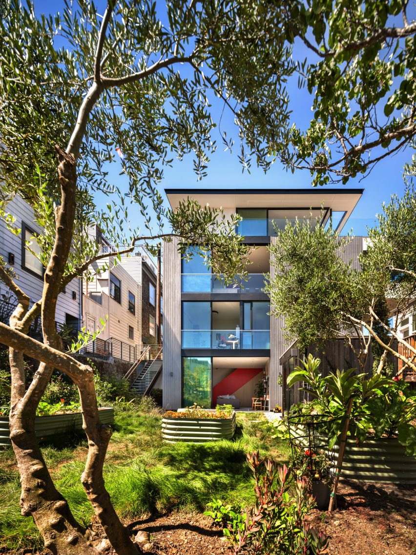 Exterior of Red Stair House by Dumican Mosey