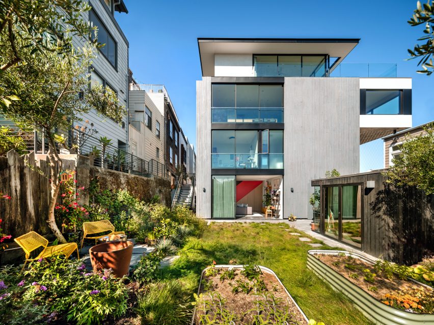 Exterior of Red Stair House by Dumican Mosey