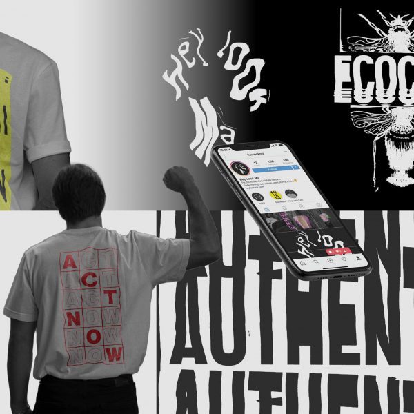 Clothing branding by a student at Florence Institute of Design International
