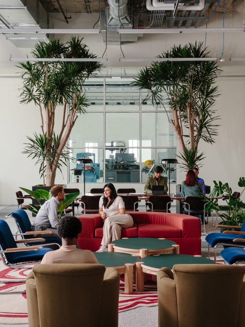 Newlab Detroit headquarters at the former Book Depository building by Gensler and Civilian