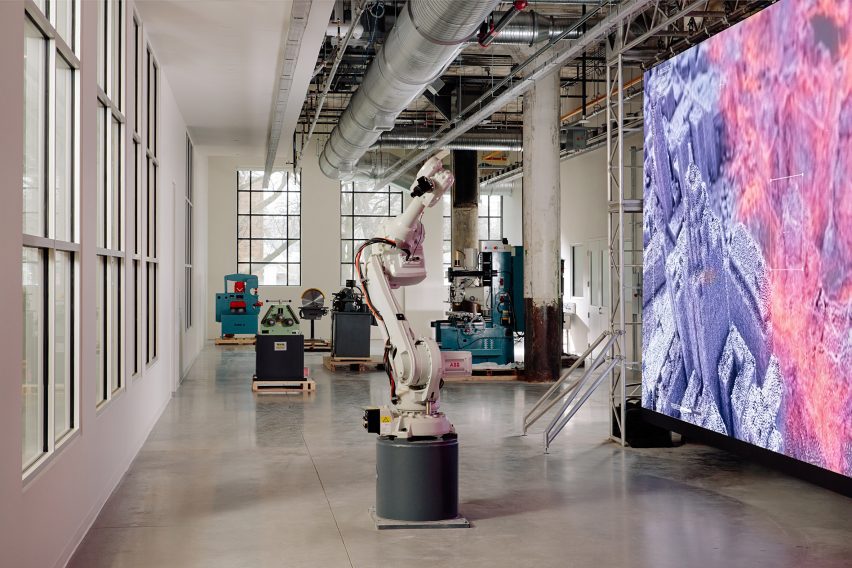 Technology labs at the Newlab Detroit headquarters by Gensler