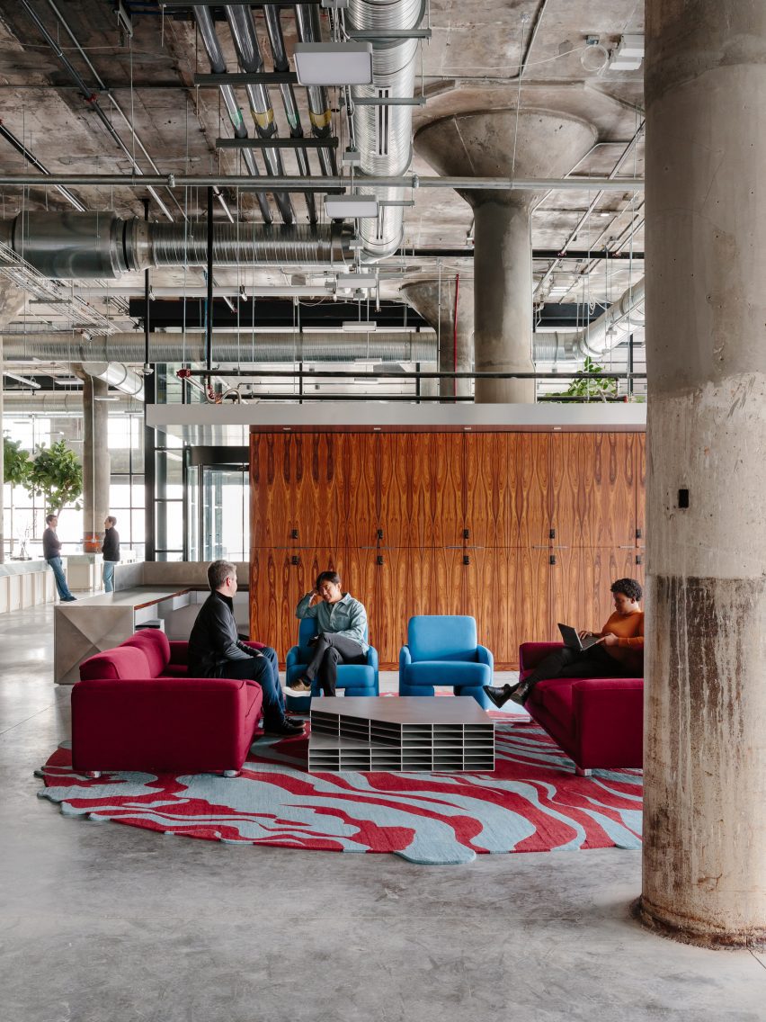 Newlab Detroit headquarters at the former Book Depository building by Gensler and Civilian