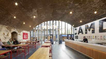Interior of Camden Town Brewery