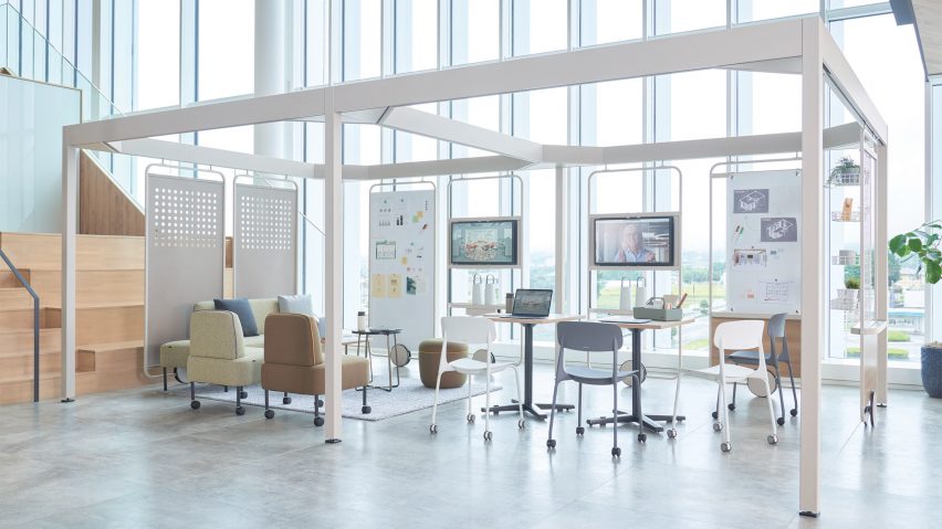 Lives Post + Beam workspace by Okamura