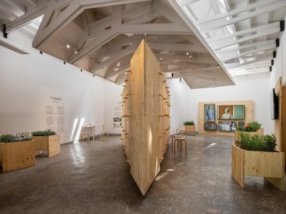 Internal shot of the Finnish Pavilion by The Dry Collective