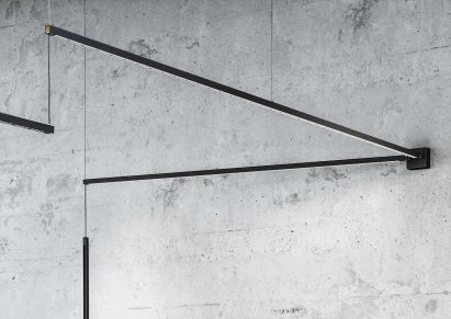 iGuzzini's Libera lighting system on concrete wall