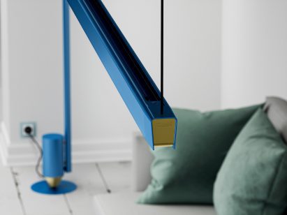 iGuzzini's Libera lighting system in blue