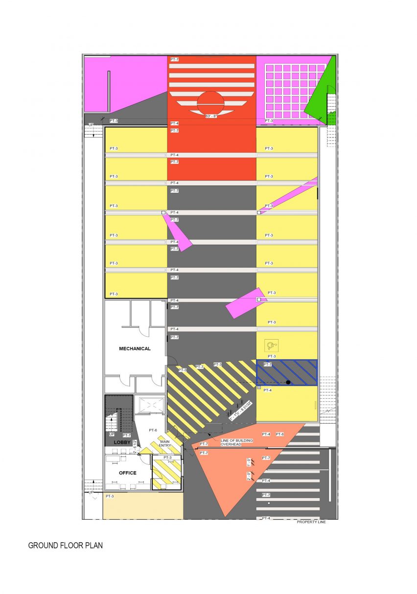 Ground floor plan of The Alvarado by Kadre Architects