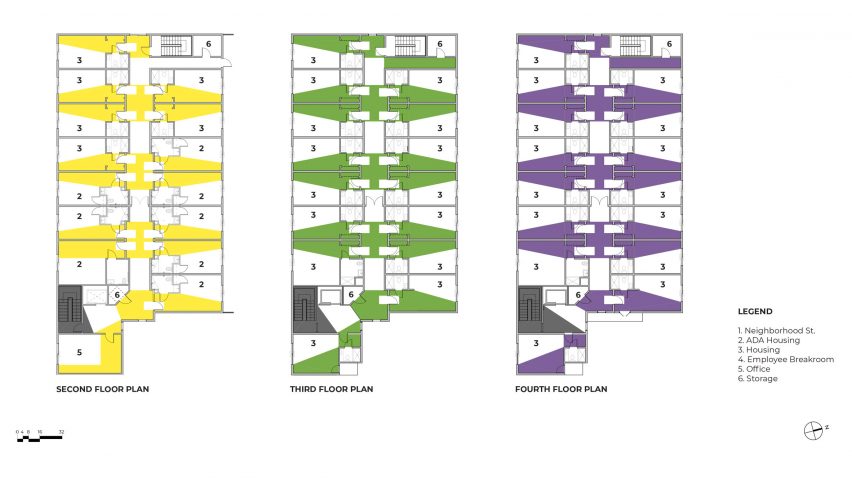 Second, third and fourth floor plan of The Alvarado by Kadre Architects