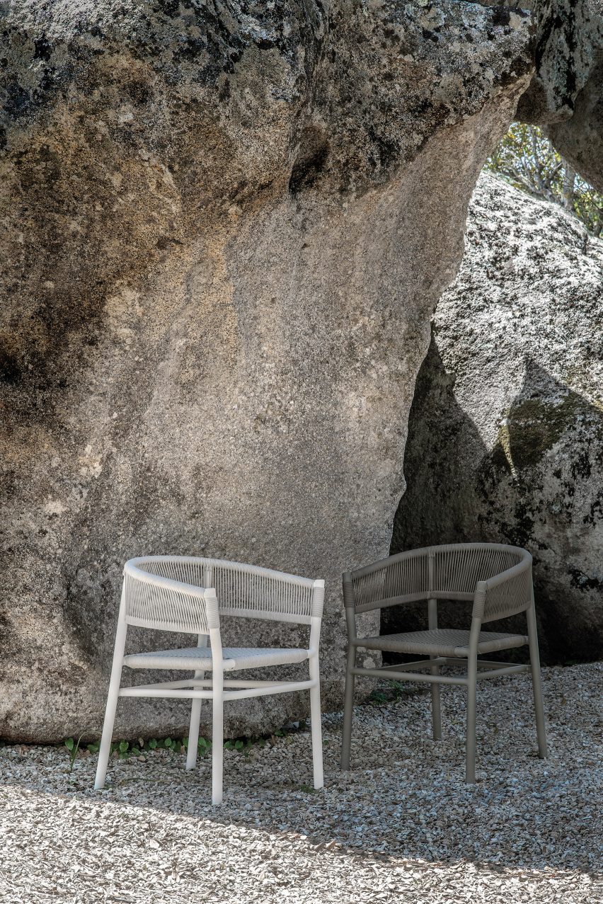 Kilt chairs by Ethimo