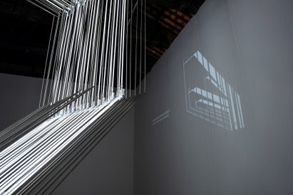Inverted neon house