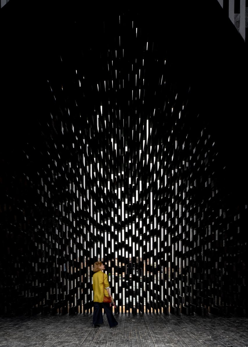 Kwaee pavilion by David Adjaye at Venice Architecture Biennale