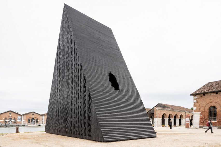 Kwaee pavilion by David Adjaye at Venice Architecture Biennale