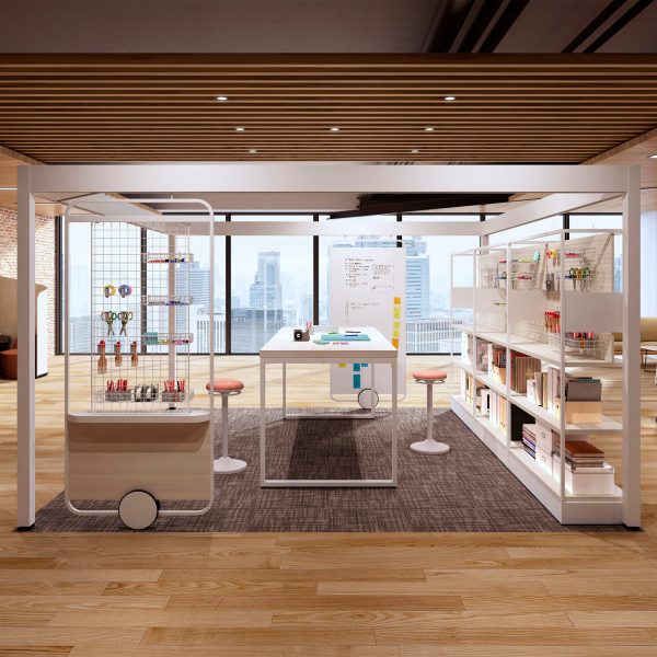 Lives Post + Beam workspace by Okamura