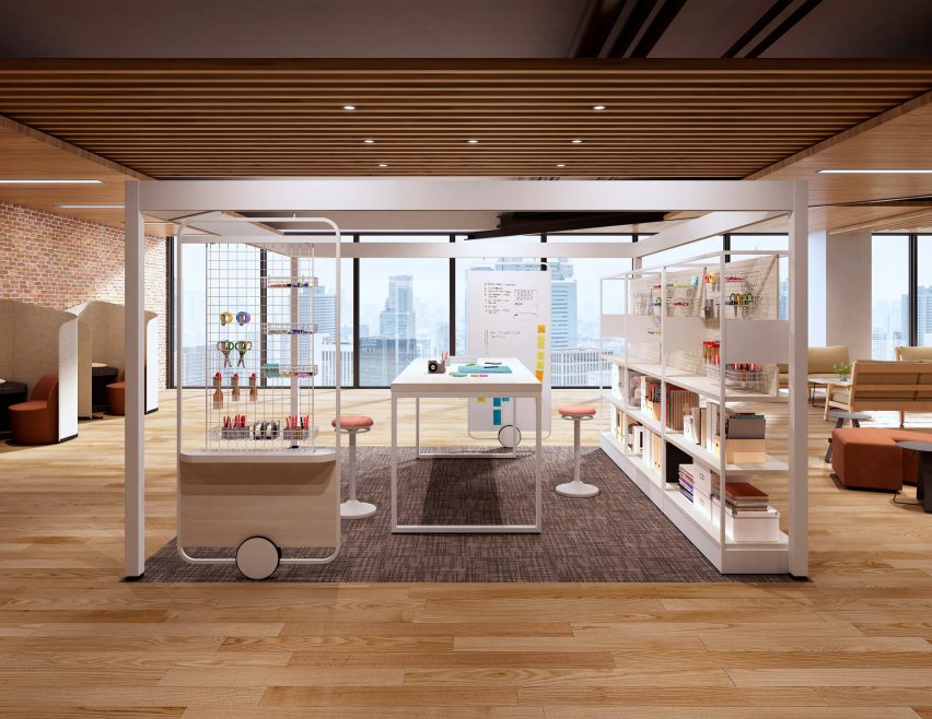 Lives Post + Beam workspace by Okamura