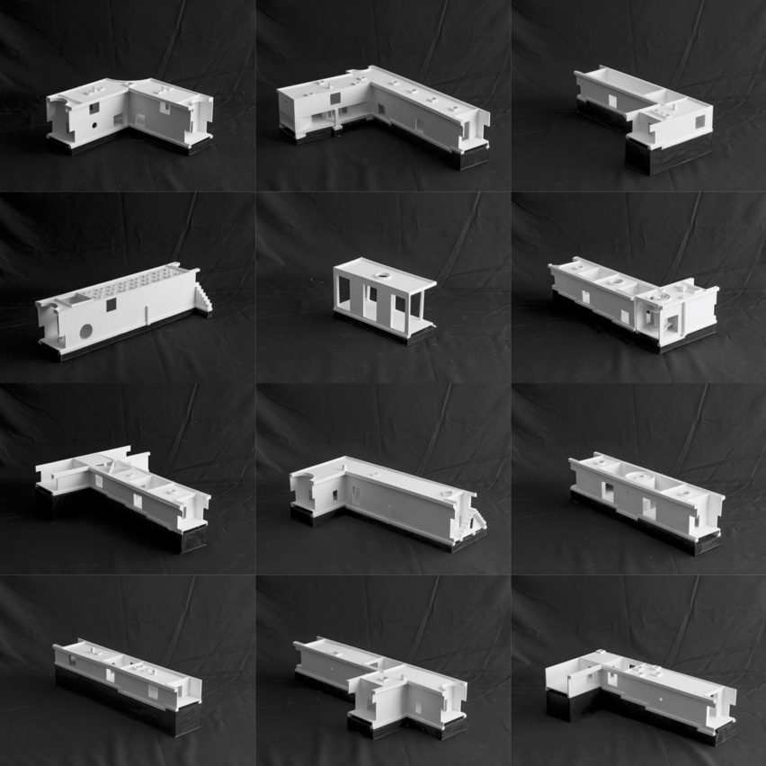 Models of Luna House by Pezo von Ellrichshausen