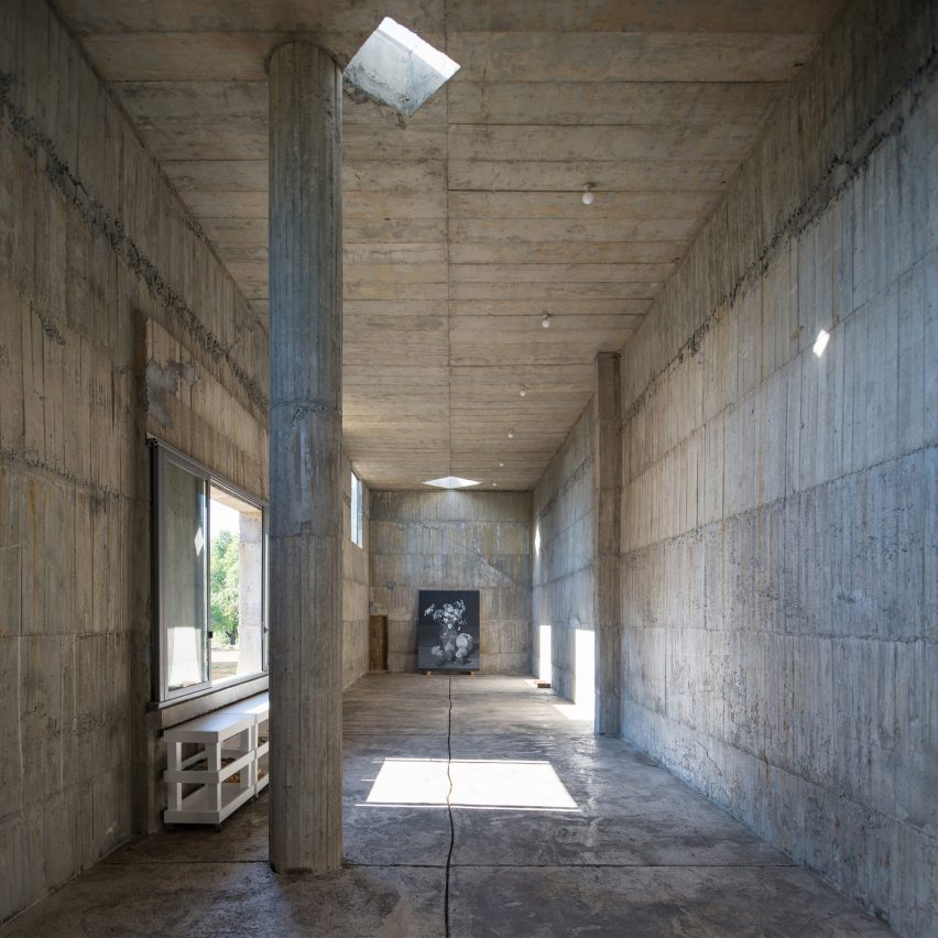 Column in Luna House by Pezo von Ellrichshausen