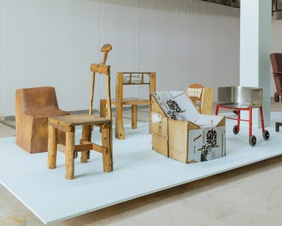 Chairs in Make-Do exhibition by Marta gallery for NYCxDesign