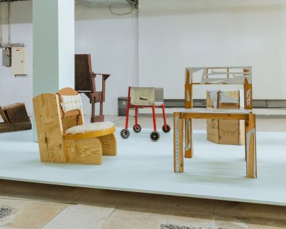 Chairs in Make-Do exhibition by Marta gallery for NYCxDesign