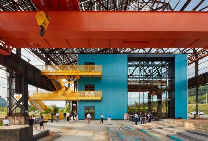Old, renovated steel mill in Pennsylvania