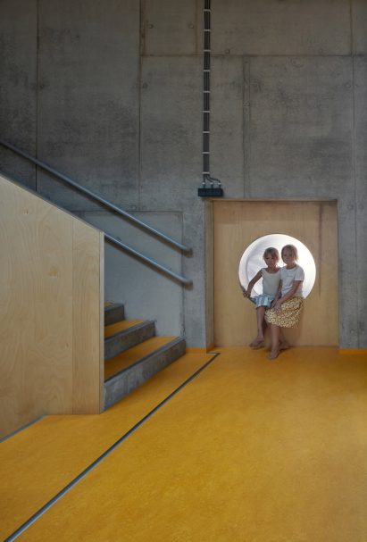 Photo of the entrance to the slide