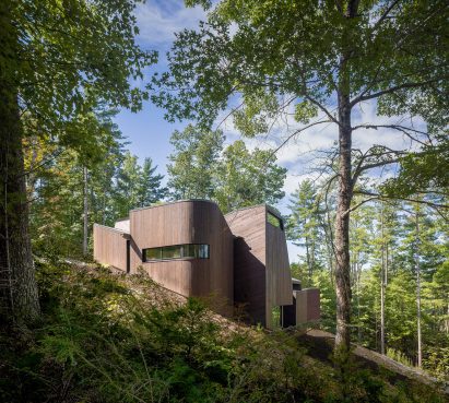 Blackened wood house in North Carolina