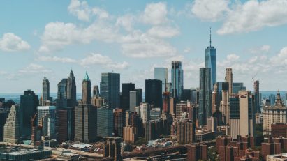 Aerial photo of New York City