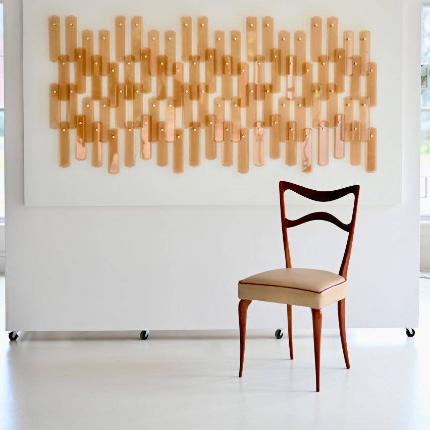 Chair and background for Upon Further Reflection