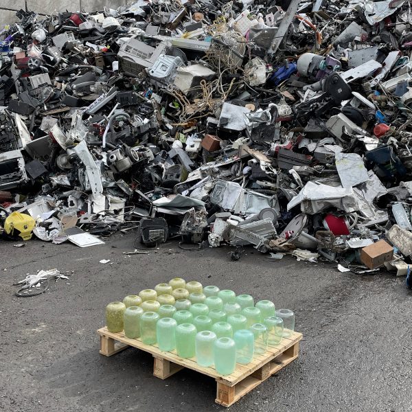 Plastic products made from scraps