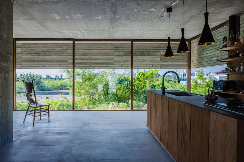Interior of One-Legged House in Japan by IGArchitects
