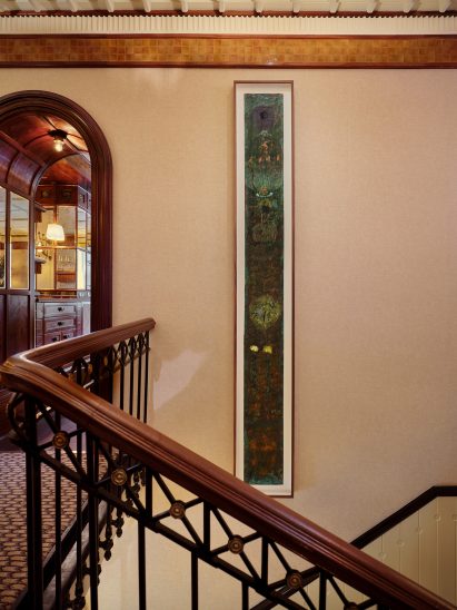 Staircase in 20 Berkeley restaurant