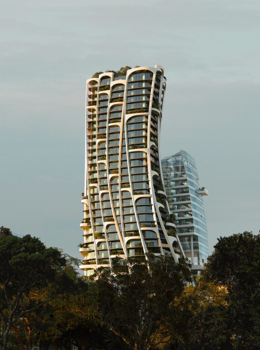The skyscraper will have a twisting facade