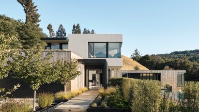 Cement and Wood house exterior