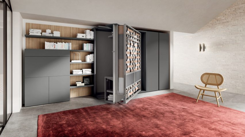 Rotating bed by Resource Furniture