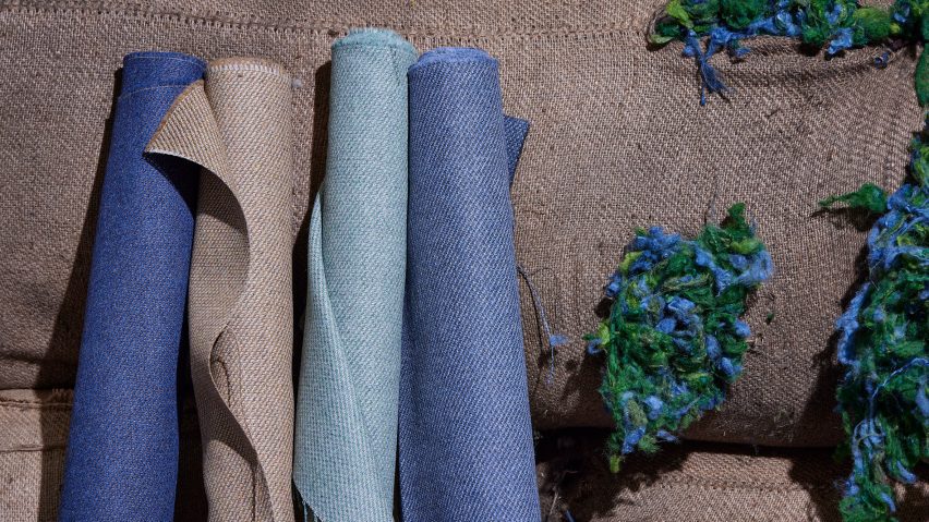 Rolls of Revolution fabric by Camira