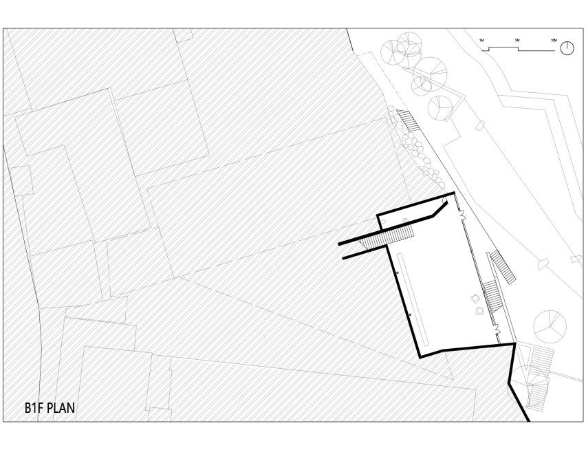 Basement plan of Taihang Xinyu Art Museum