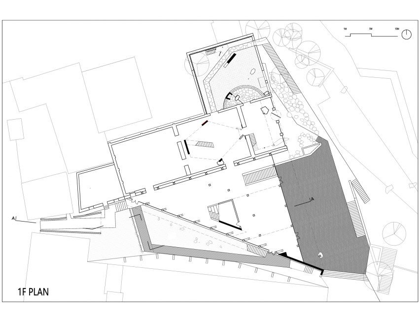Ground floor plan of Taihang Xinyu Art Museum