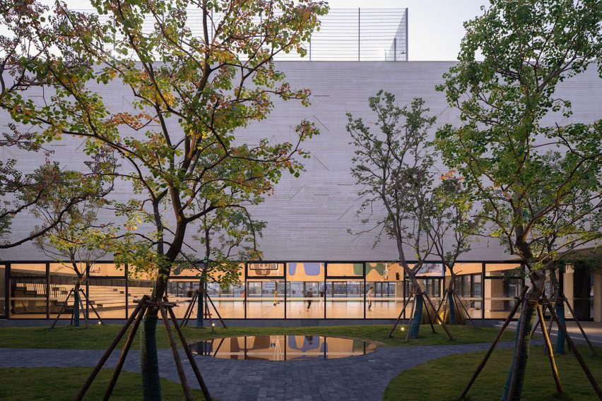 Exterior of Shanfeng Academy by Open Architecture