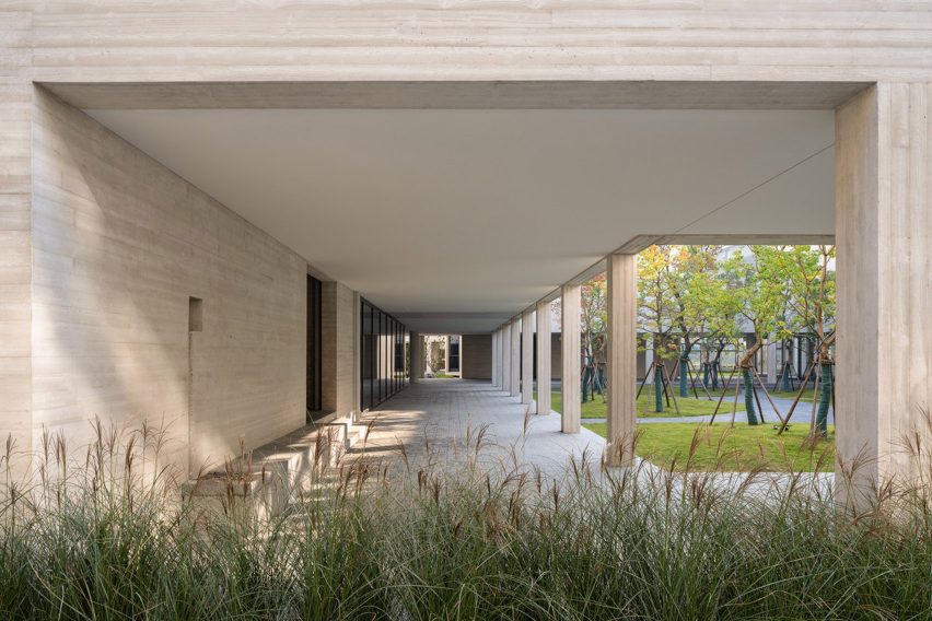 Exterior of Shanfeng Academy by Open Architecture