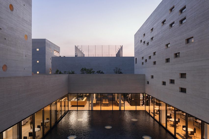 Exterior of Shanfeng Academy by Open Architecture