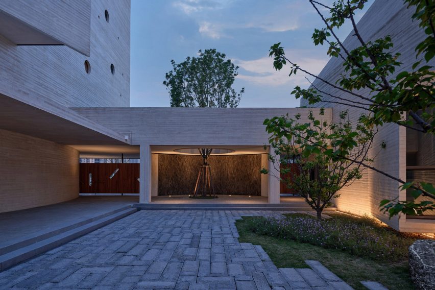 Exterior of Shanfeng Academy by Open Architecture