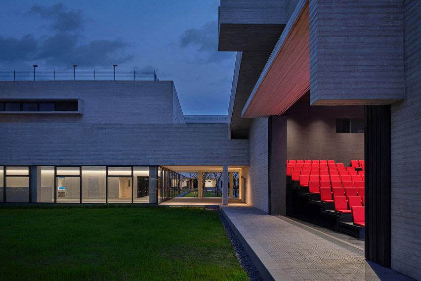 Exterior of Shanfeng Academy by Open Architecture