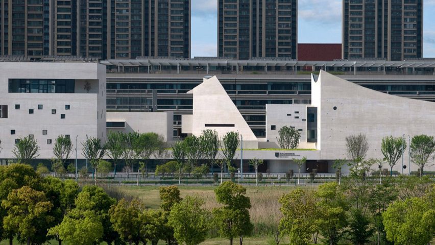 Exterior of Shanfeng Academy by Open Architecture