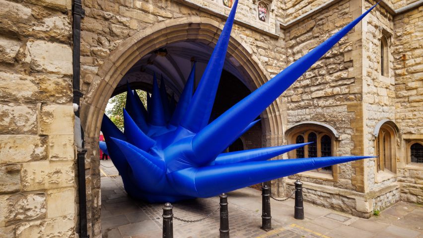Inflatable sculpture by Steve Messam