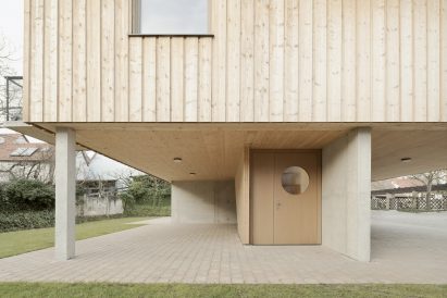 Exterior of Straw Bale House